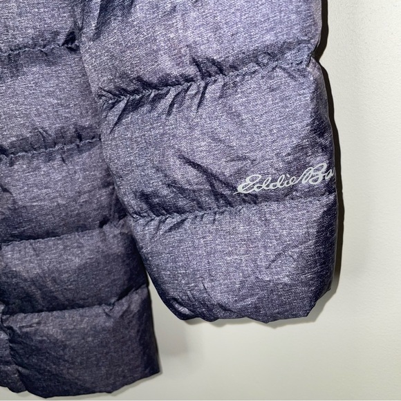 Eddie Bauer Women's XS CirrusLite Down Parka Hooded Jacket 650 Fill Blue Heather - Picture 9 of 11